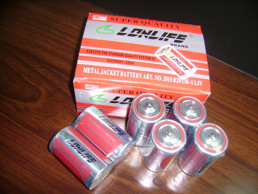 大號鐵殼煤氣灶電池，大號熱水器電池，R20電池，1號電池