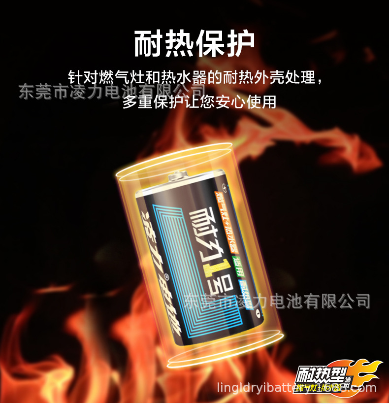 1號高容量耐力王電池，熱水器專用，灶具專用，大號，R20P