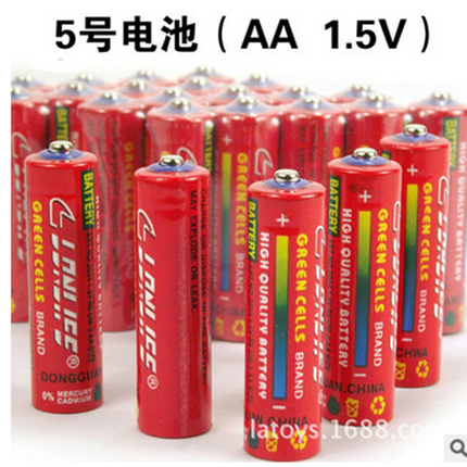5號膠蓋電池，鐘表電池，玩具電池，R6S碳性電池